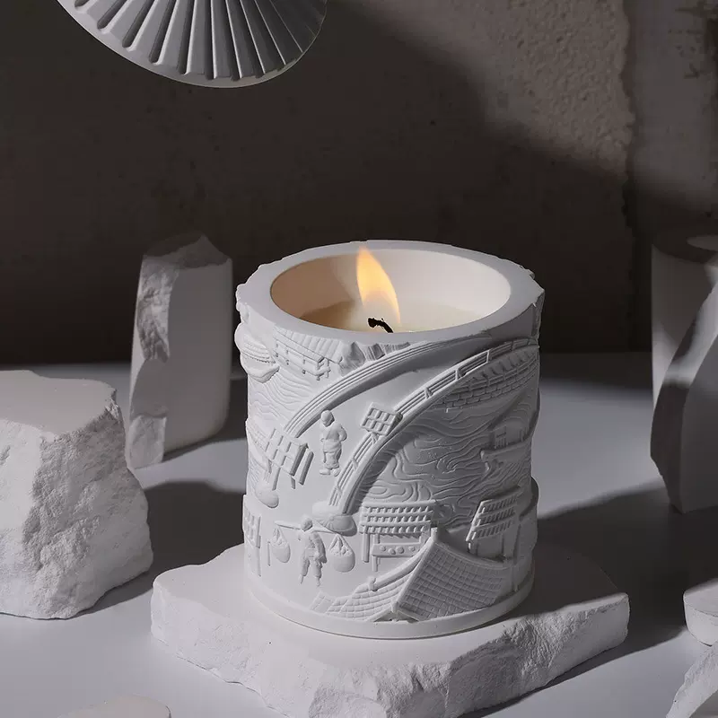 香薰蜡烛清明上河图节日礼盒套装室内卧室伴手礼结婚国风香薰批发