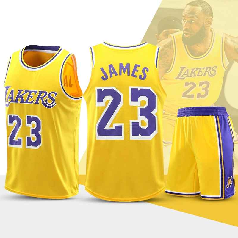 Детский комплект спортивной одежды для баскетбола Kobe No. 24 James 23 майка-корсет Джерси Уокер Дюрант Детский набор одежды баскетбол Men and Women Seal