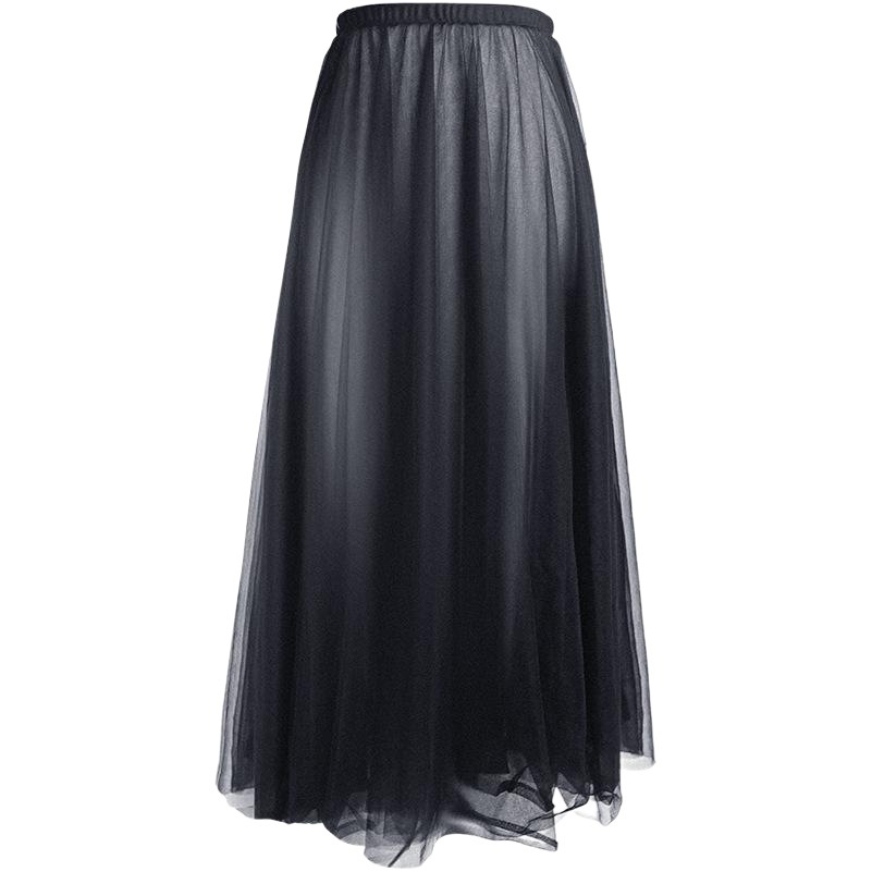 Falda de Ballet para adultos ropa de práctica de baile falda de maestro larga de mujer falda de gasa suave de media longitud falda de foto de ballet base ropa de entrenamiento image 1