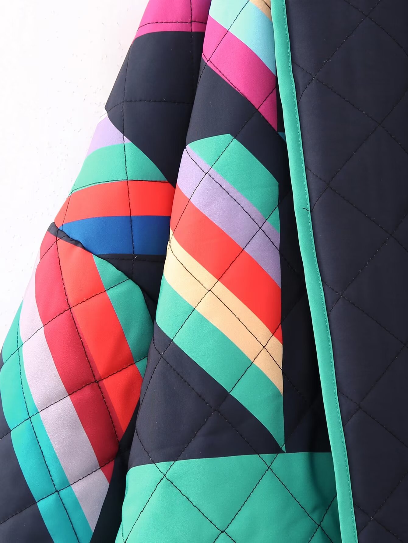 Women's Winter Jacket Oversized Street Style Printed Cotton Coat_voghion.com