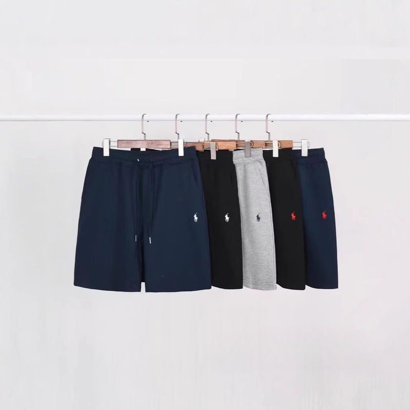 Cross-Border Wholesale of New Rl Pony Embroidered Shorts, Unisex Summer Golf Sports Casual Loose Beach Shorts