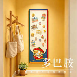 网红多巴胺照片墙挂画客厅玄关装饰画不锈钢磁吸冰箱贴照片墙壁画