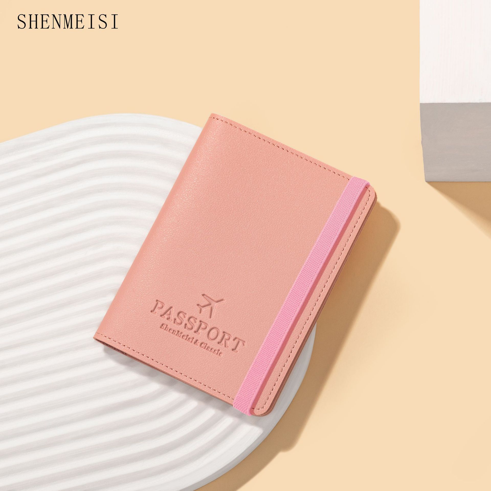 Pasaporte clip rosa