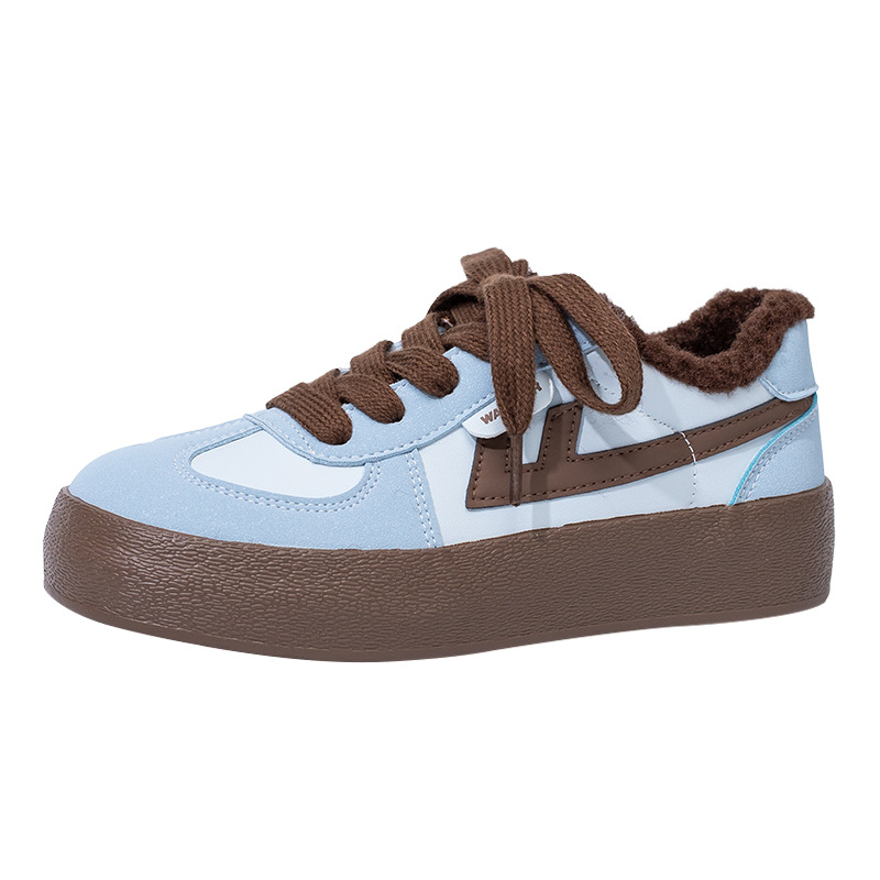 Zapatos de skate de pareja ligeros retro zapatos de entrenamiento alemanes redondos casuales zapatos de suela gruesa zapatos individuales para hombres y mujeres