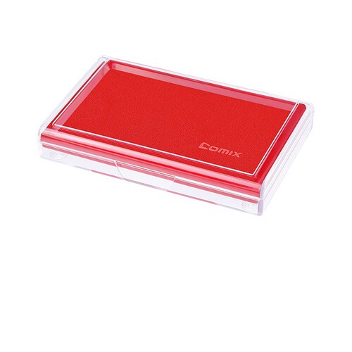 Qixin Ink Pad Quick-Dry Color Office Financial Accounting Supplies Sealing Stamp Stamp Rectangular Red Blue Ink
