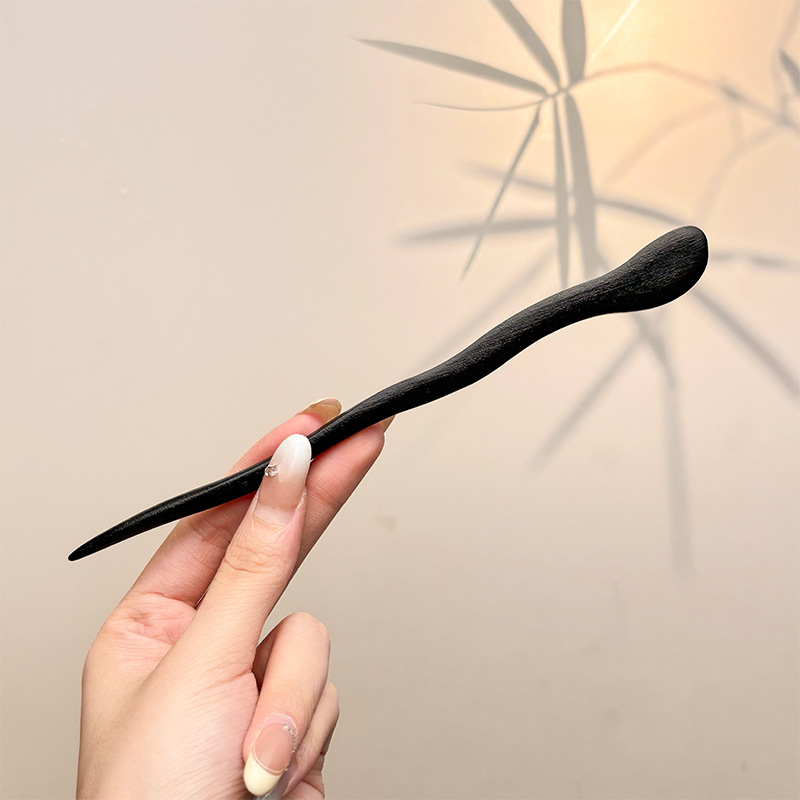 Retro simple nicho de alta estética oriental diseño de cabello de flores de frascos de estilo antiguo cabello