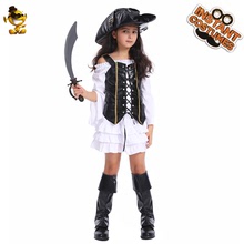 萬聖節女童海盜派對服裝cosplay 兒童小女海盜角色扮演服裝表演服