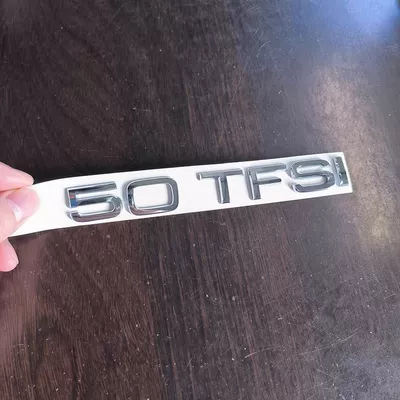 tail letter modification, Car logo - standard-50tfsi