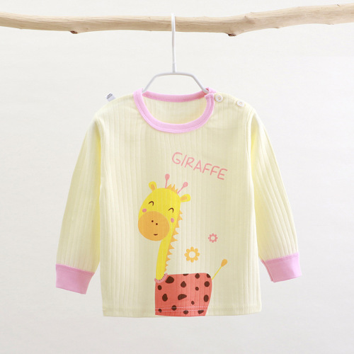 Baby autumn clothes single-piece tops infant bottoming shirts pure cotton spring autumn and winter clothes boys and girls children's cotton underwear
