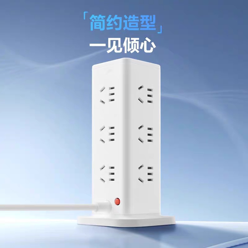 Bull 垂直ソケットストリップ多機能タワー拡張 USB ホームオフィスデスクストリップ多穴電源ストリップ|undefined