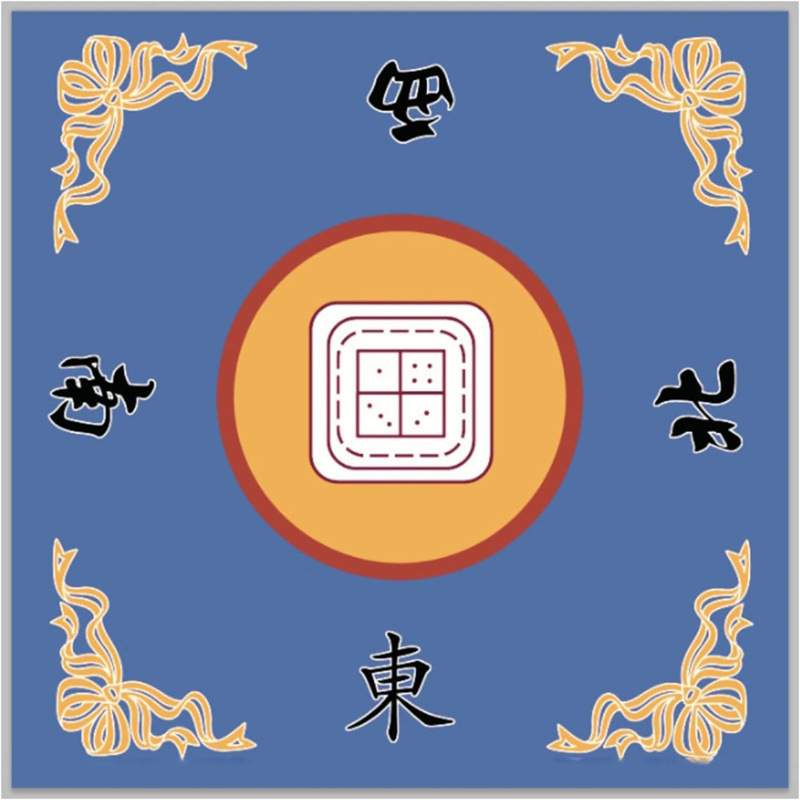 New Chinese Style Diatom Mud Table Mat Entertainment Mahjong Table Mat Chess and Card Room Non-Slip Water-Absorbent Silent Stain-Resistant Easy-Care Table Mat