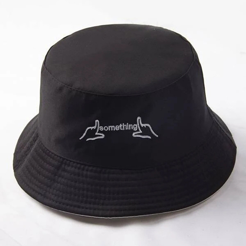 Unisex Simple Style Letter Sewing Wide Eaves Bucket Hat display picture 1