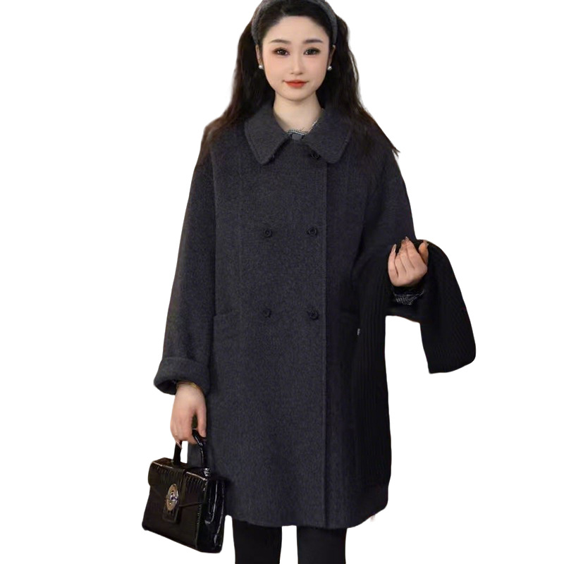 小个子中长款羊毛呢大衣女休闲减龄新潮简约源头工厂支持来样定制