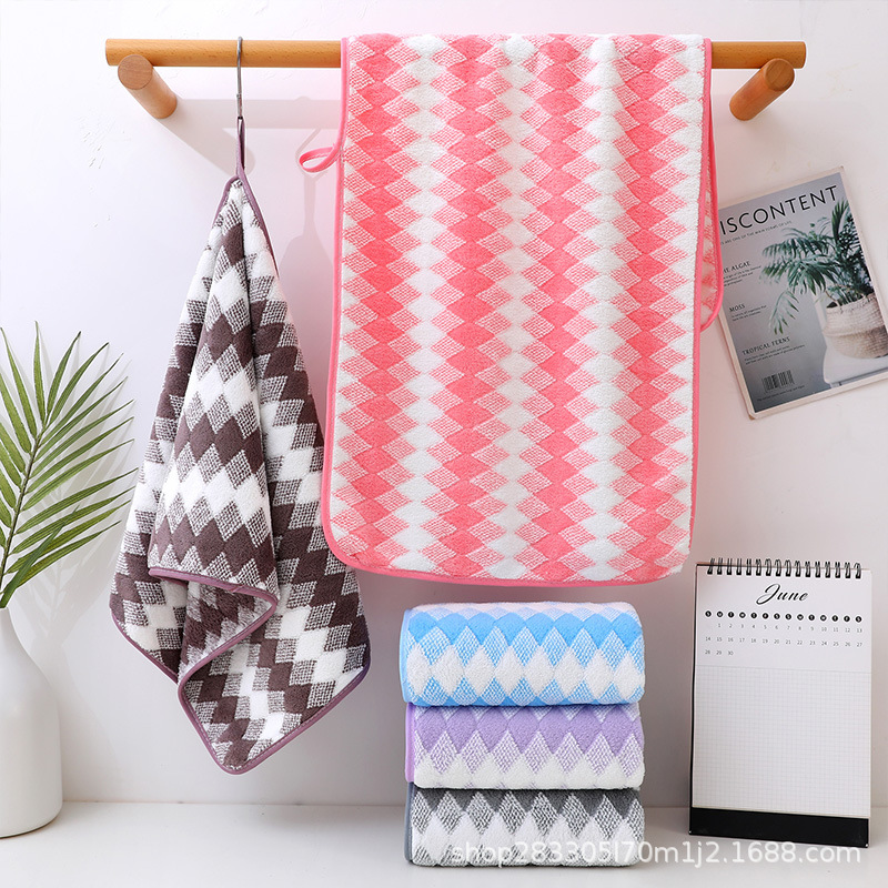 toalla de coral gruesa toalla de baño conjunto de absorción de agua para adultos toallas suaves