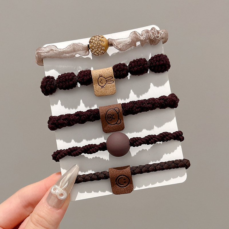 Coleteros, gomas para el pelo para niñas, alta elasticidad y durabilidad, para atar el cabello, nuevos accesorios para el cabello elegantes 2025