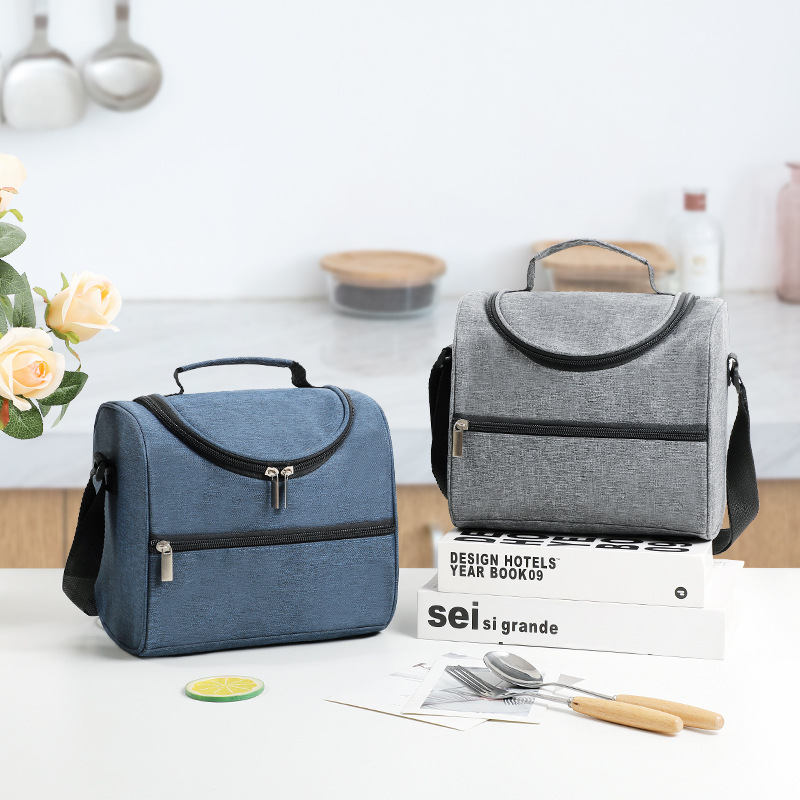 Bolsa de almuerzo de tela de Oxford de gran capacidad, bolsa de almuerzo, bolsa de almuerzo, bolsa de almuerzo, bolsa de helado para picnic al aire libre