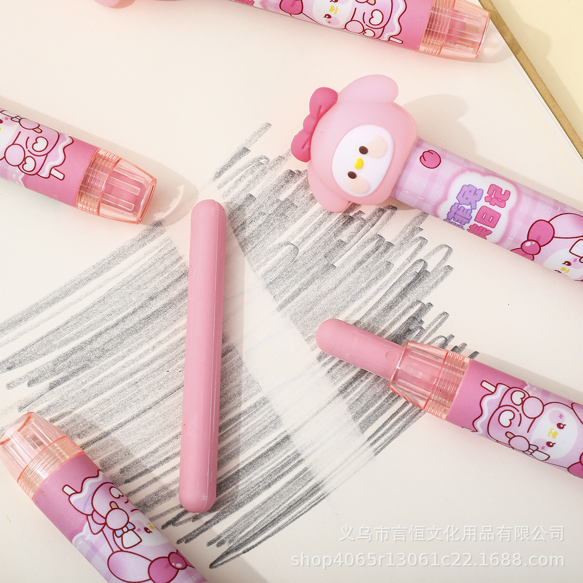 Venta caliente transfronteriza, borrador de prensa de silicona de dibujos animados, borrador limpio y sin dejar marcas, papelería creativa para estudiantes de primaria