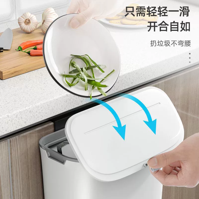 Кухонная мусорная корзина подвесная для шкафчика с крышкой настенная подвесная корзина для отходов Weisensheng