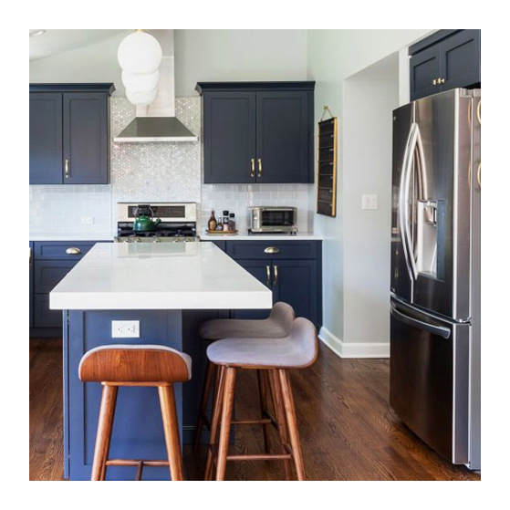 Imported Pure Solid Wood French Cabinet Door Panel Custom-Made Overall American American Red Oak Open Kitchen