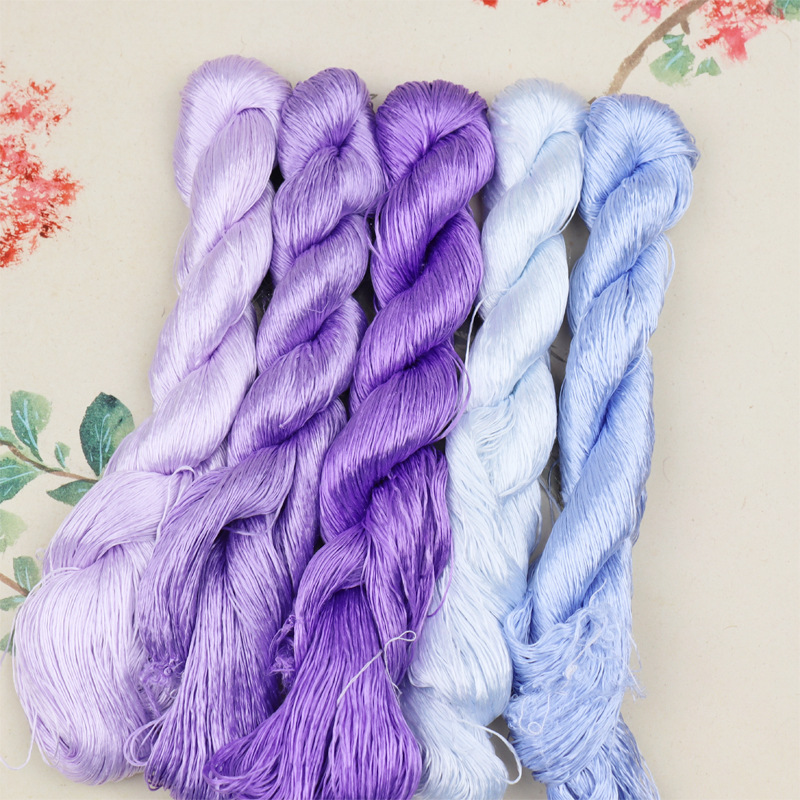绒花缠花DIY手工制作材料无捻蚕丝线汉服配批发|undefined