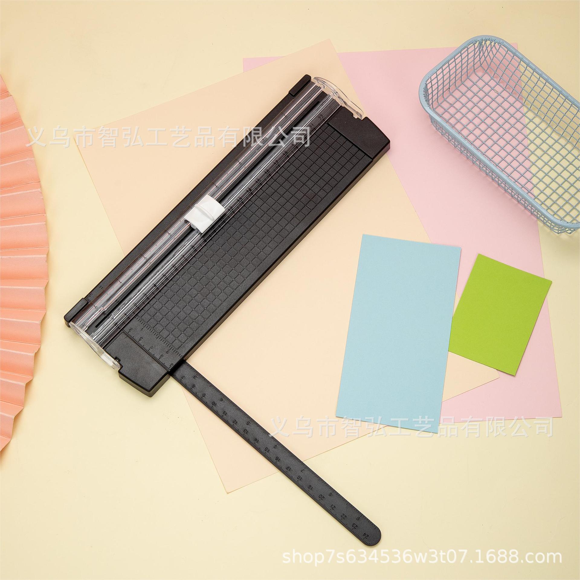 Cortador de papel portátil A5 bidireccional, herramienta para fotos, manualidades y oficina escolar