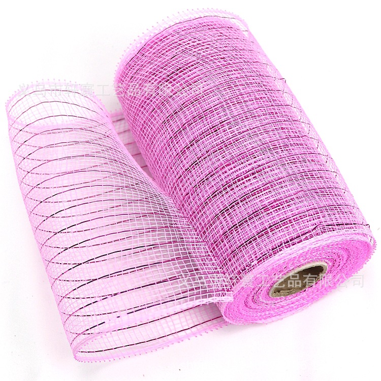 Suministro directo de fábrica cinta de Navidad malla decorativa transfronteriza PP embalaje neto 15cm * 10 yardas Regalo De vacaciones gasa