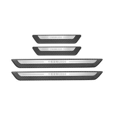 Dekorativ pedal başlıqları steel door sill trim, original - contact-customer-service-to-customize-the-logo