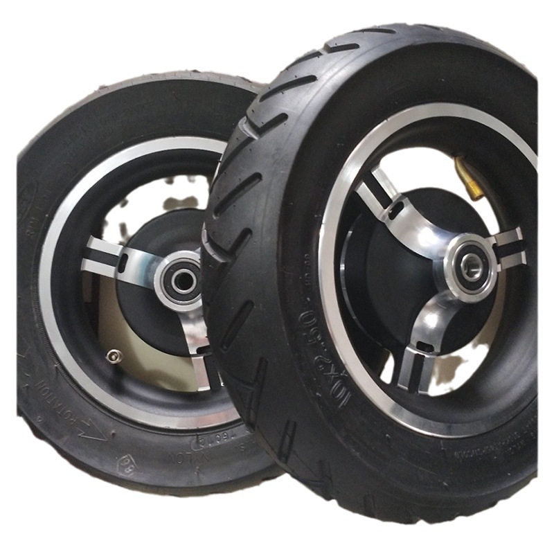 厂家批发10寸滑板车鼓刹轮毂及内外胎轮胎