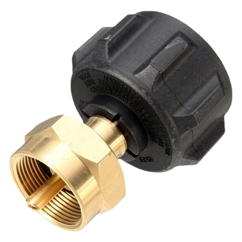 North American outdoor one pound camping propane bottle inflatable joint brass gas tank QCC1 adapter POL inflatable joint