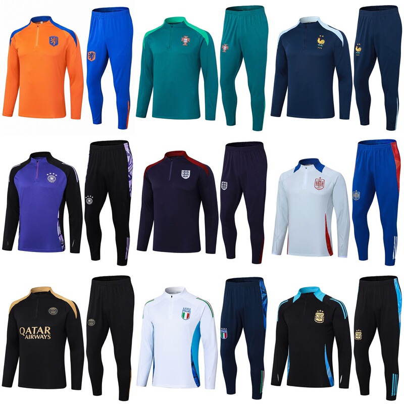 England Football Training Clothes Germany Spain Netherlands Portugal France Italy Argentina Long Sleeve suit