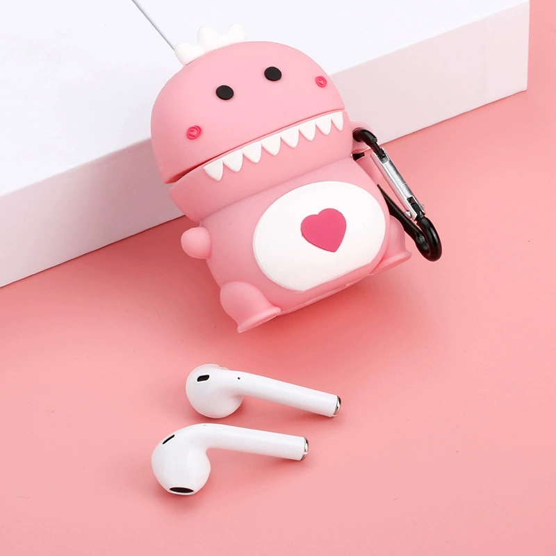 Apple совместимый творческий мультфильм защитный чехол, беспроводные силиконовые наушники, iPhone2, bluetooth, защита от падения