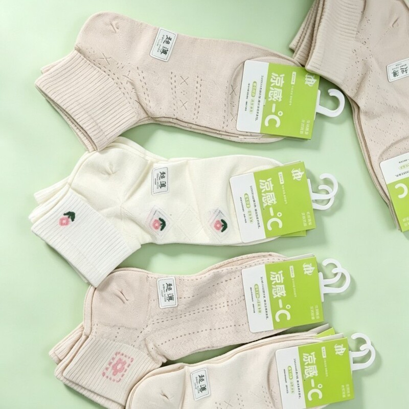 Women's thin short-ankle boat socks, full mesh, summer style, breathable, odor-resistant, cool feeling, simple design, scented, in-stock wholesale cotton socks Women's thin short-ankle boat socks, full mesh, summer style, breathable, odor-resistant, cool feeling, simple design, scented, in-stock wholesale cotton socks