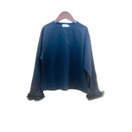 Woolen sleeve girls long sleeve T-shirt bottoming shirt 2025 new spring and summer children's top with fashionable t