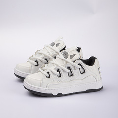 麵包鞋男款2023新款小白鞋女鞋國潮設計感小眾板鞋休閒運動鞋子男