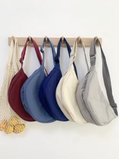 The same cross-border 2025 summer crossbody bag for women's trendy dumpling bag nylon lightweight small shoulder bag versatile shoulder bag