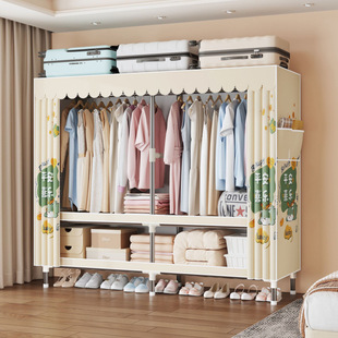 Durable Wardrobe for Home Use, Thickened and Reinforced, Suitable for Rental Apartments, Wardrobe with Thickened Double Bedroom Furniture, New Model on Amazon