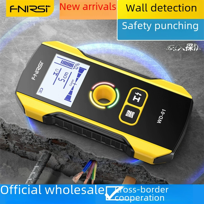 FNIRSI WD-01 прибор обнаружения стен, стальная труба темная проволока внутри просматривается артефакт металла металла измерение скан