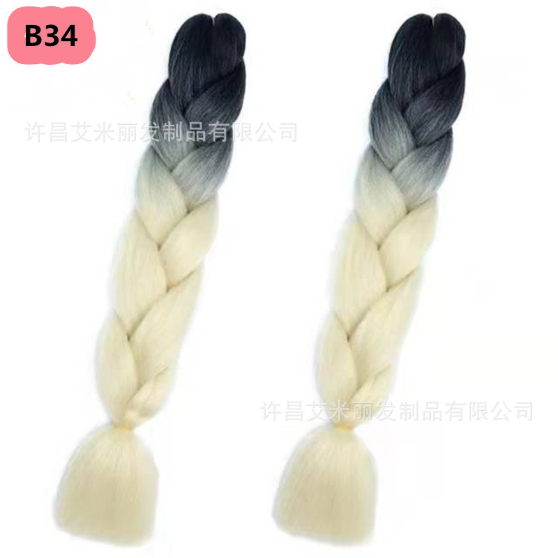 Trenzas africanas con cabello rosa渐 – materiales de alta temperatura, estilo boxeador