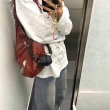 休闲通勤大容量包包女2025新款洋气百搭单肩包松弛感斜挎包托特包