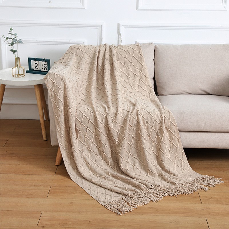 Mantras de diamante de lujo ligero simple invierno grueso cuatro estaciones mantas de oficina general siesta mantas mantas sofá mantas