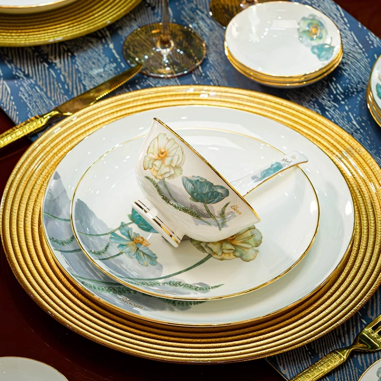 Tableware, set, Chinese style, light luxury style, high-quality style
