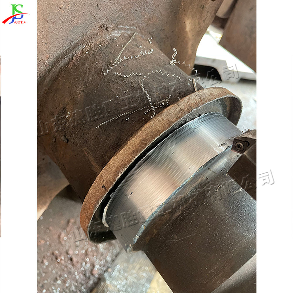 Equipo de mantenimiento de asiento de rodamiento para piezas de eje de máquina de torneado de eje externo portátil de soldadura circular externa pequeña