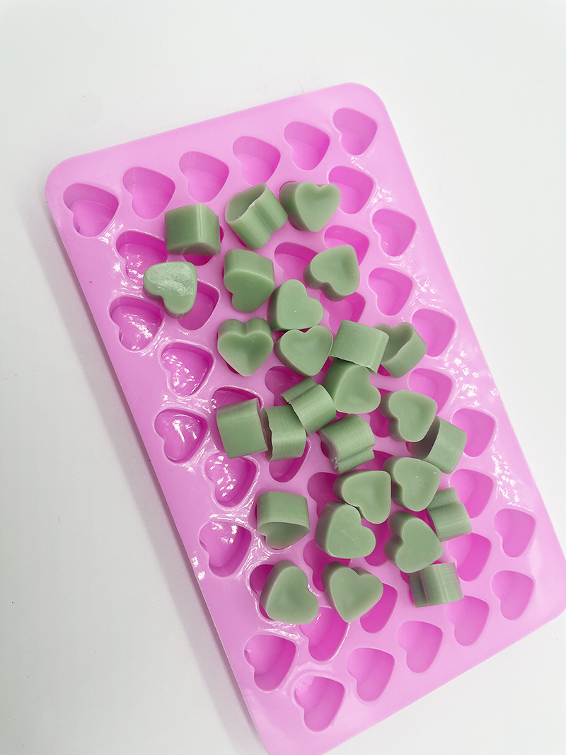 Mini 55 Heart Shaped Chocolate Silicone Mold DIY Love Silicone Non-stick Cake Mold Cake Accessory Decor