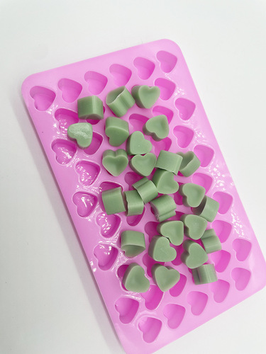 Mini 55 Heart Shaped Chocolate Silicone Mold DIY Love Silicone Non-stick Cake Mold Cake Accessory Decor