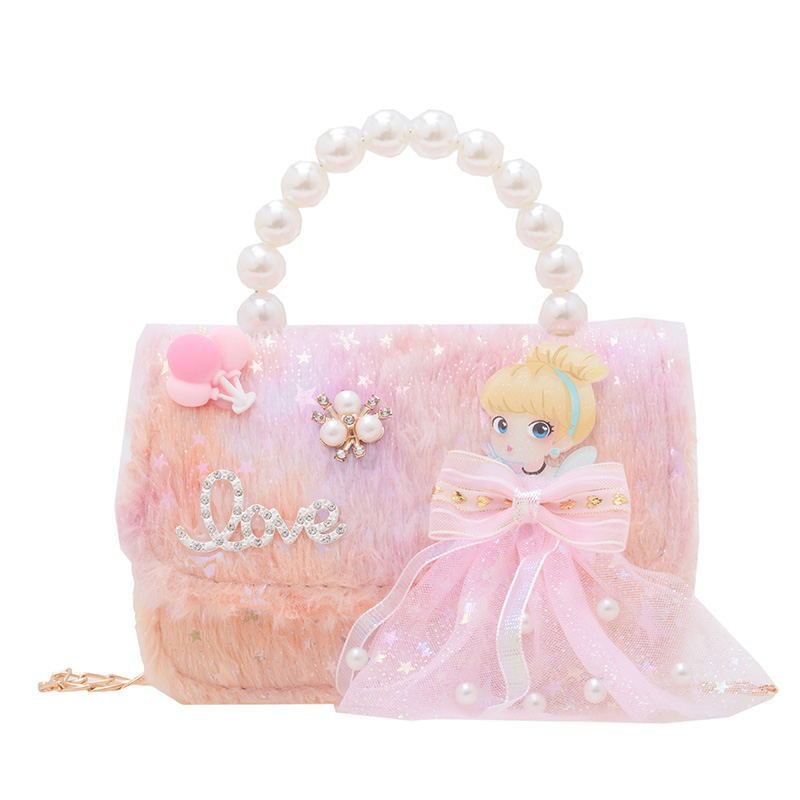 2024 nuevo bolso de niñas de estilo extranjero, moda universal, bolso de hombro para niños, bolso de mano de niña roja, moda