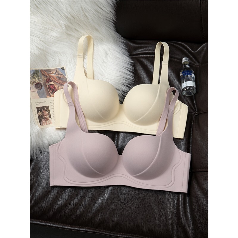 Japanese Seamless Underwear for Women, Push-Up Small Breasts to Make Them Look Bigger, Autumn and Winter Bra, Breast-Retracting Anti-Sagging Bra 2024 New Style