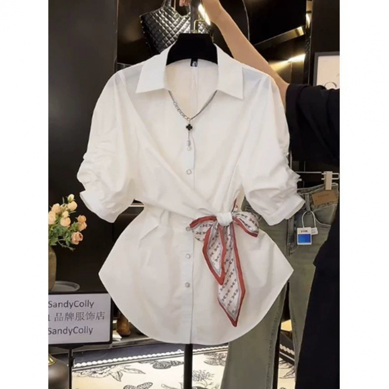 화이트[빨간 스카프][싱글탑]