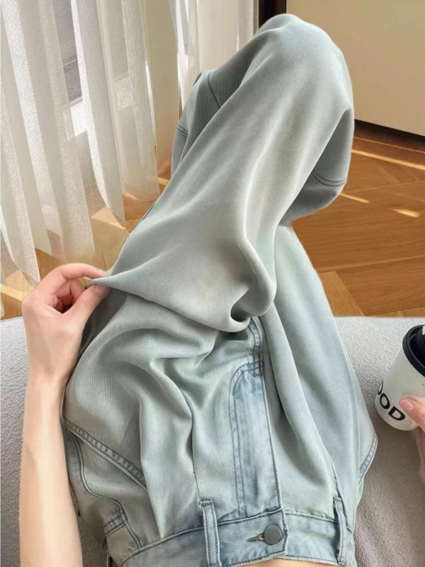 梨形身材直筒牛仔裤早秋薄款大码胖mm高腰垂感显瘦冰丝阔腿拖地裤|undefined
