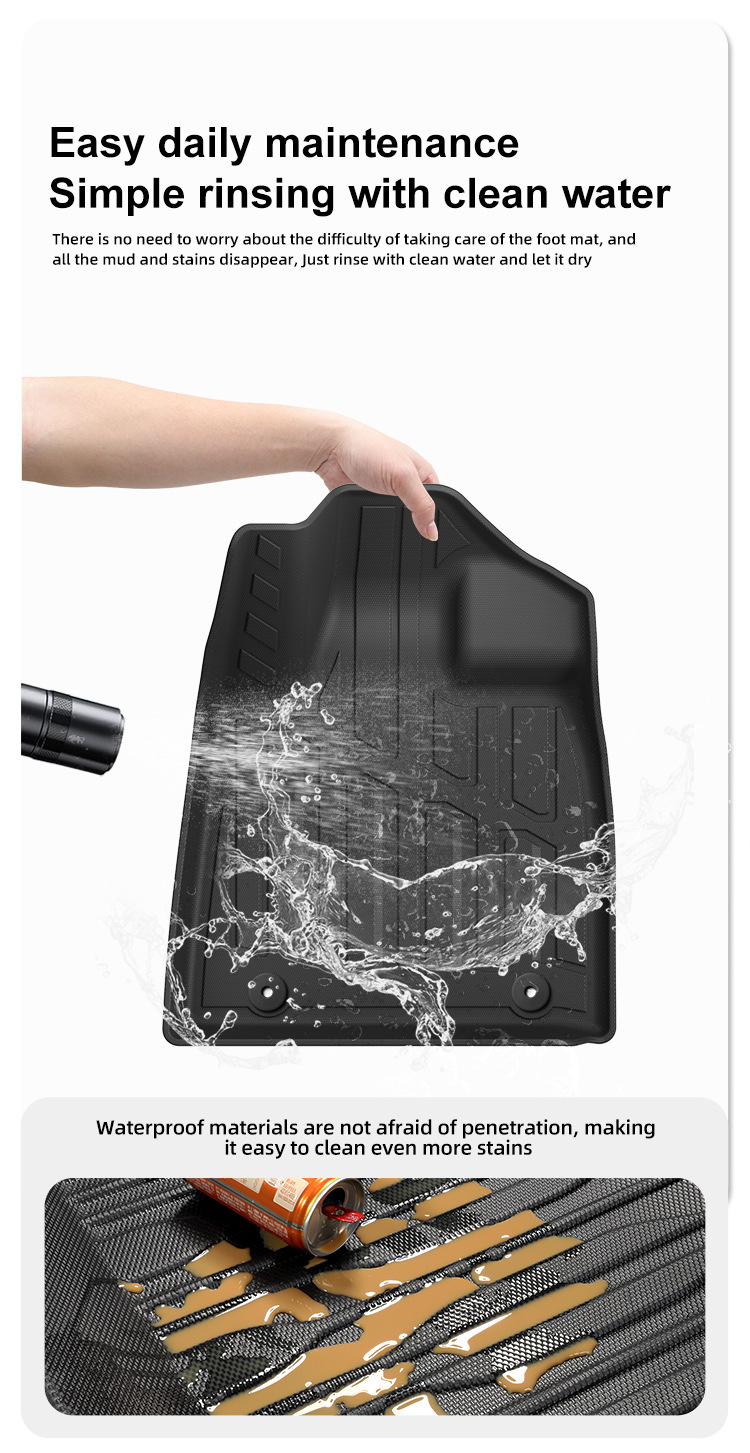Suitable for 25 Models of Geely Ex2 Car Floor Mats, Tpe Floor Mats, All-Weather, Model-Specific Floor Mats, Cross-Border