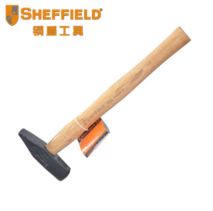 钢盾工具木工锤200g300g500铁锤 家用锤 铁榔头木柄钳工锤S088620